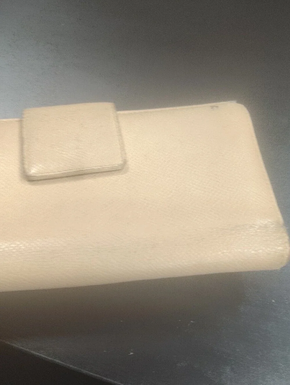 Bulgari Bvlgari Light Beige Creameather Continental Wallet with Silver Logo Ring